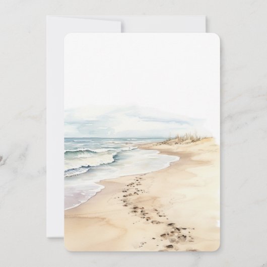 Tropical Aloha Beach Coconuts Palm Tree Wedding Einladung (Rückseite)