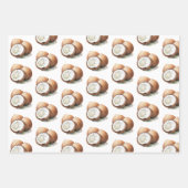 Tropical Aloha Beach Coconuts Palm Tree Wedding Geschenkpapier Set (Vorderseite 2)