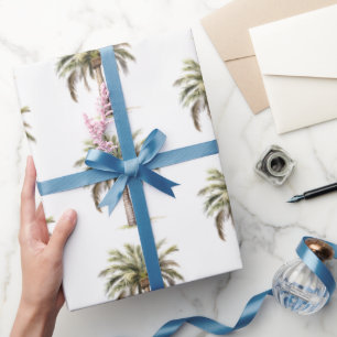 Tropical Aloha Beach Coconuts Palmen Bäume Hochzei Geschenkpapier
