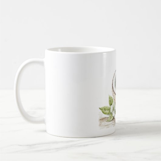 Tropical Aloha Coconut Blume Kaffeetasse (Links)