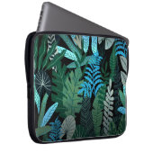 Tropical Aloha Exotic Blue Jungle Pattern Laptopschutzhülle (Vorne Rechts)