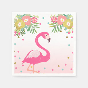 Tropical Aloha Flamingo Papier Napkins Geburtstag Serviette