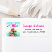 Tropical Aloha Flamingo Rücksendeadresse (Insitu)