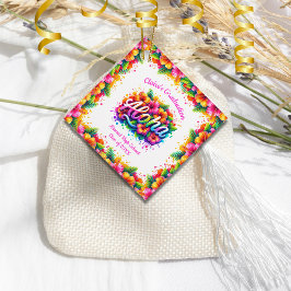 Tropical Aloha Graduation Party Fvor Square Tags Geschenkanhänger