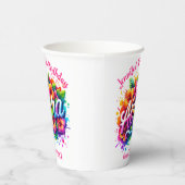 Tropical Aloha Hawaiian Birthday Luau Pappbecher (Rechts)