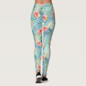Tropical Aloha Hibiskus Floral Leggings (Rückseite)