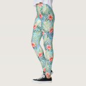 Tropical Aloha Hibiskus Floral Leggings (Links)