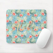 Tropical Aloha Hibiskus Floral Mousepad (Mit Mouse)