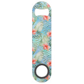 Tropical Aloha Hibiskus Floral Speed Flaschenöffner (Rückseite)