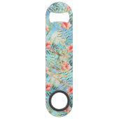 Tropical Aloha Hibiskus Floral Speed Flaschenöffner (Vorderseite)