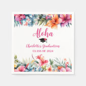 Tropical Aloha Luau Abschluss 2024 Serviette (Vorderseite)
