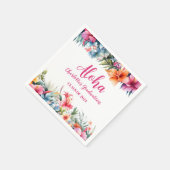 Tropical Aloha Luau Abschluss 2024 Serviette (Ecke)
