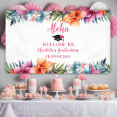 Tropical Aloha Luau Abschluss 2024 Willkommen Banner