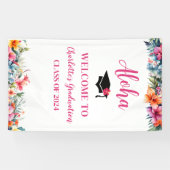 Tropical Aloha Luau Abschluss 2024 Willkommen Banner (Horizontal)