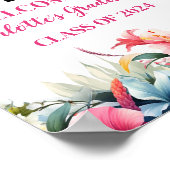 Tropical Aloha Luau Abschluss 2024 Willkommen Poster (Ecke)