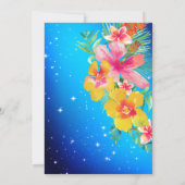 Tropical Aloha Luau Birthday Party Einladung (Rückseite)