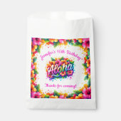 Tropical Aloha Luau Birthday Party Geschenktütchen (Vorderseite)