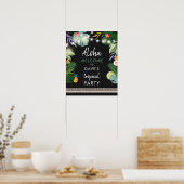 Tropical Aloha Luau Hawaiian Party Begrüßungszeich Poster (Küche)