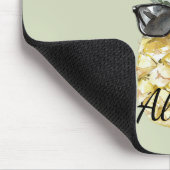 Tropical Aloha Pineapple with Sunglasses Mousepad (Ecke)