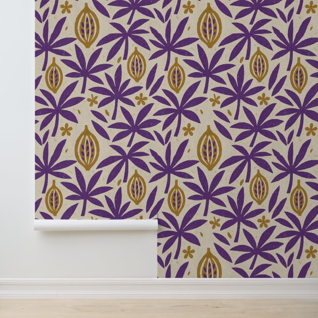 Tropical aloha print tapete (Anwendung)