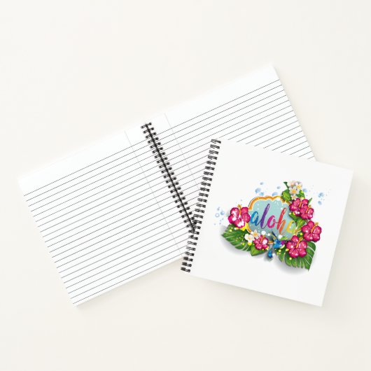 Tropical Aloha Summer Design Notizblock (Innenseite)