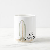 Tropical Aloha Surf Board Kaffeetasse (Mittel)