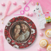 Tropical Anemones Accent Summer Wedding Pappteller (Party)