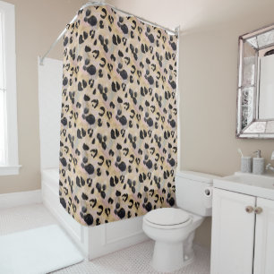 Tropical Animal Print & Greenery Series Design 30 Duschvorhang