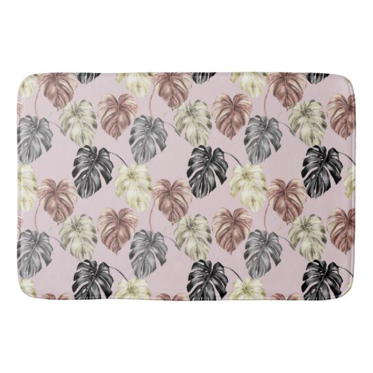 Tropical Animal Print & Greenery Series Design 35 Badematte (Vorderseite)
