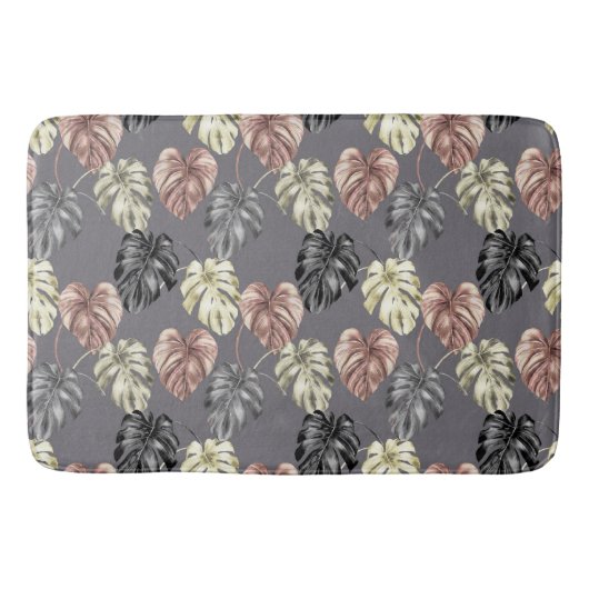 Tropical Animal Print & Greenery Series Design 36 Badematte (Vorderseite)
