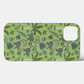 Tropical animals seamless pattern green and grey Case-Mate iPhone hülle (Rückseite (Horizontal))