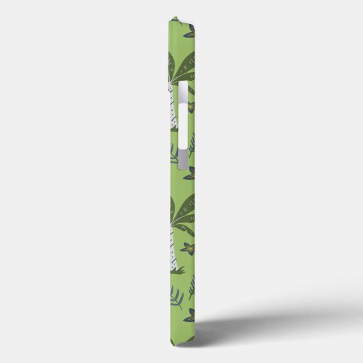 Tropical animals seamless pattern green and grey Case-Mate iPhone hülle (Rückseite / Links)