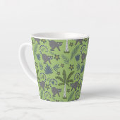 Tropical animals seamless pattern green and grey milchtasse (Linke Ecke)