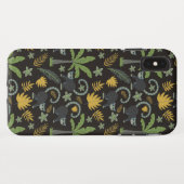 Tropical animals seamless pattern monkey palm tree Case-Mate iPhone hülle (Rückseite (Horizontal))