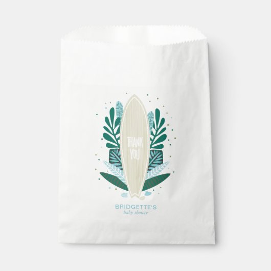 Tropical Aqua Baby an Bord Geschenktütchen (Vorderseite)