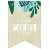 Tropical Aqua Baby an Bord Wimpelkette (Zweite Fahne)