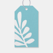 Tropical Aqua Baby On Board Geschenktafel Geschenkanhänger (Rückseite)