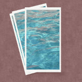 Tropical Aqua Blue Rippling Water Serviette