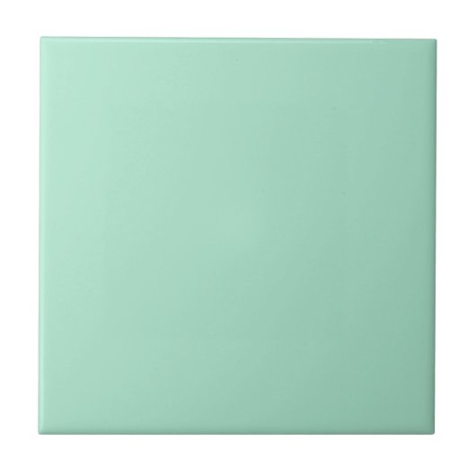 Tropical Aqua Green Schlicht Color Tile Fliese (Vorderseite)