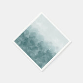 Tropical Aquamarin Blue Watercolor Serviette (Ecke)