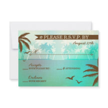 Tropical Aquamarin Landschaftlich Beach Wedding UA