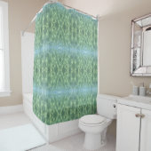 Tropical Aquamarine Water Boho Chic Duschvorhang (Beispiel)