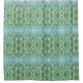 Tropical Aquamarine Water Boho Chic Duschvorhang (Vorderseite)