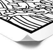 Tropical Aquarium Fish DIY Coloring Poster (Ecke)