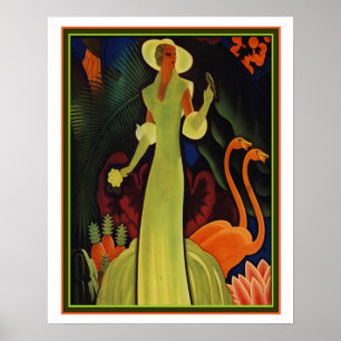 Tropical Art Deco Print von William P. Welsh 16x20 Poster