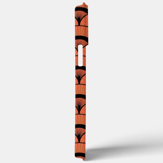 Tropical Art Deco Scalloped Muster Monogram Case-Mate iPhone Hülle (Rückseite / Rechts)