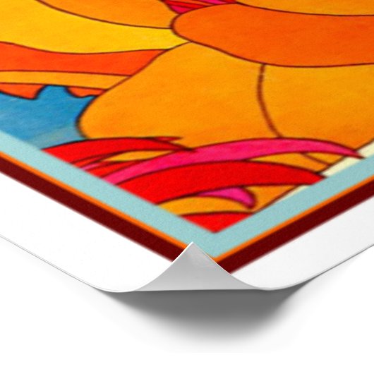 Tropical Asian Art Deco Print ca. 1934-16x20 Poster (Ecke)