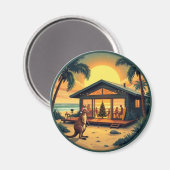 Tropical Aussie Christmas Magnet (Vorderseite/Rückseite)