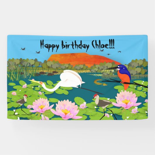 Tropical Australia Kakadu Inspiriert Banner (Horizontal)