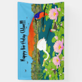 Tropical Australia Kakadu Inspiriert Banner (Vertikal)